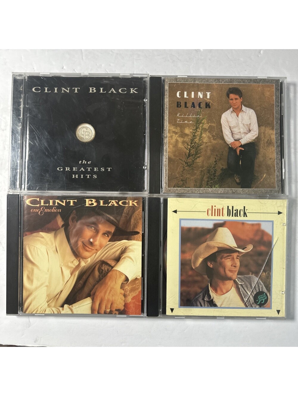 Clint Black 4 CD Lot One Emotion Greatest Hits Killin’ Time A Better Man